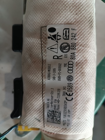 80A880242F VAG Подушка безопасности (AIRBAG) спинки сиденья правого купить в Ирпень