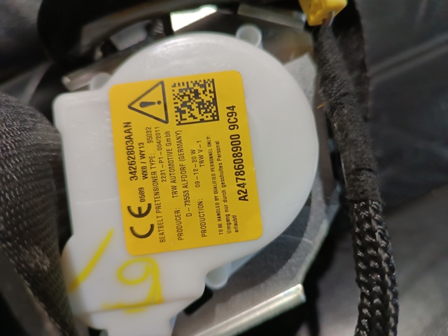 A24786089009C94 MERCEDES Ремень безопасности задний левый купить в Львов