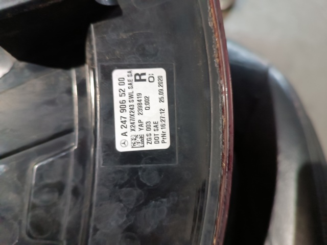 MERCEDES A2479065200 Фонарь задний правый в наличии Днепр