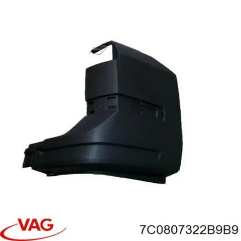 Клык заднего бампера правый 7C0807322B9B9 VAG