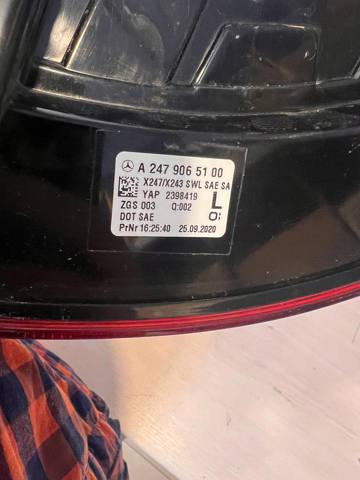 Левый стоп A2479065100 MERCEDES
