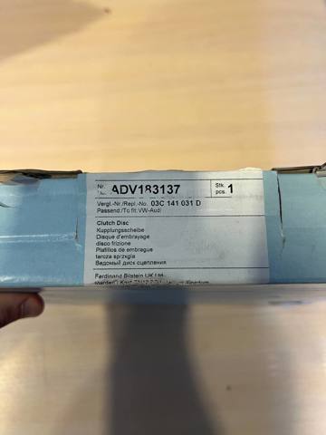 Диск сцепления ADV183137 BLUE PRINT