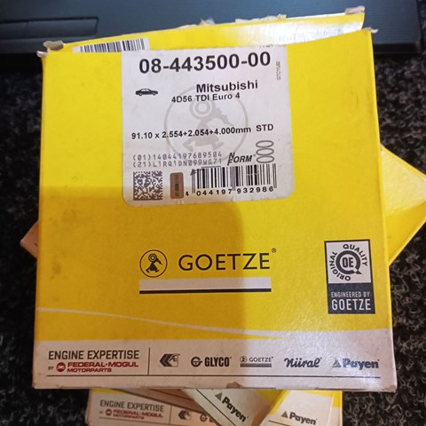 GOETZE 0844350000 Кольца поршневые на 1 цилиндр, STD. в наличии Винница
