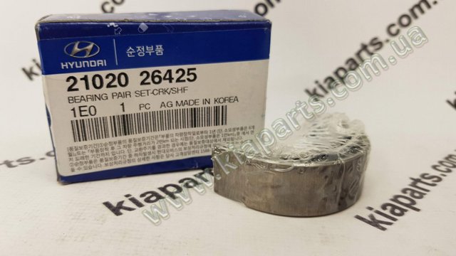 Подшипник скольжения коленвала 2102026425 HYUNDAI