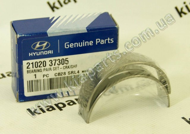 Подшипник скольжения коленвала 2102037305 HYUNDAI