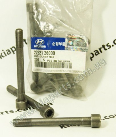 Болт крепления головки блока цилиндров 223213CGA0 HYUNDAI