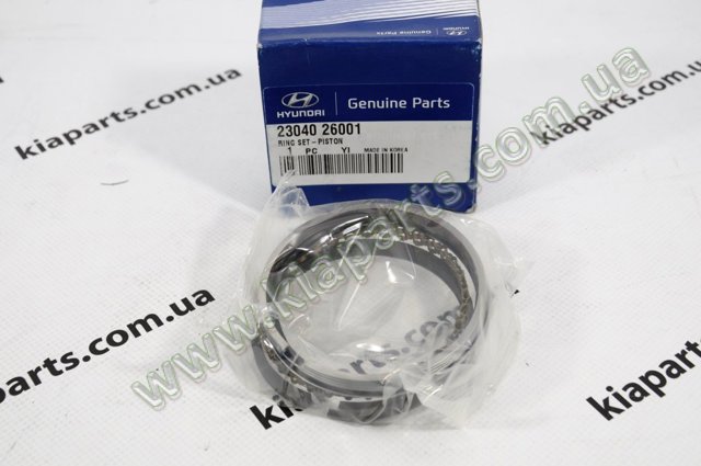 Комплект поршневых колец на двигатель, 1-й ремонт (+0,25) 2304027911 HYUNDAI