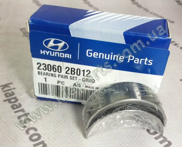 HYUNDAI 230602B012 Вкладыши коленвала шатунные, комплект, стандарт (STD) в наличии Харьков