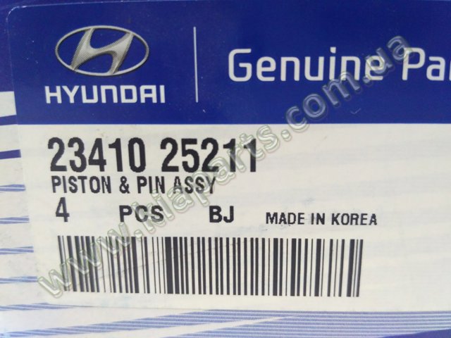 Поршень с пальцем без колец, 1-й ремонт (+0,25) 234102G922 HYUNDAI
