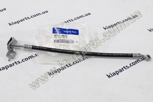 Передний левый тормозной шланг 587312B010 HYUNDAI