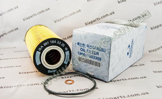 Фильтр масляный ДВС 6611803309 SSANG YONG
