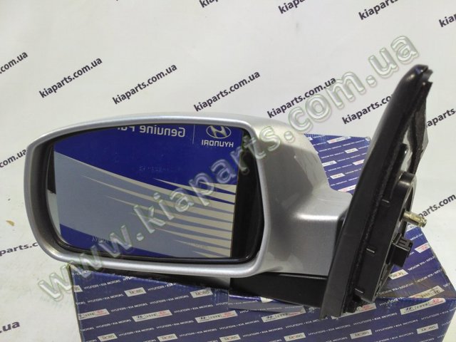 Левое боковое зеркало 876102S010 HYUNDAI