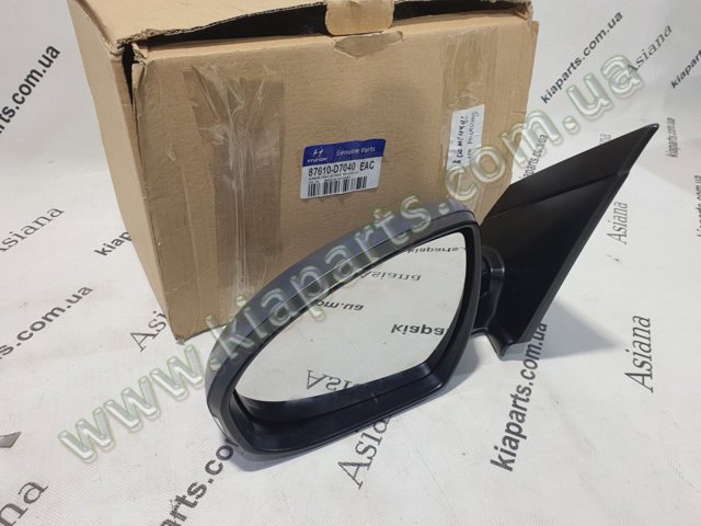 Зеркало левое 87610D7040 HYUNDAI