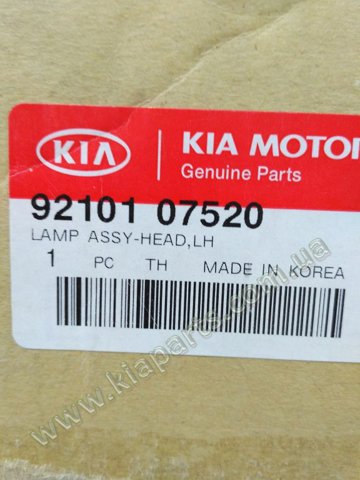 Фары 9210107520 HYUNDAI