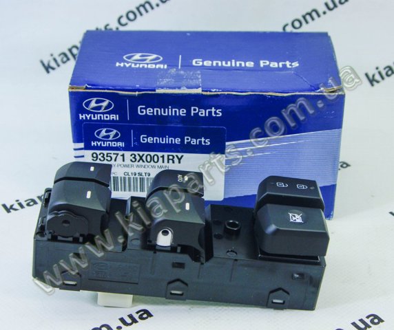 Кнопочный блок управления стеклоподъемником передний левый 935713X001RY HYUNDAI