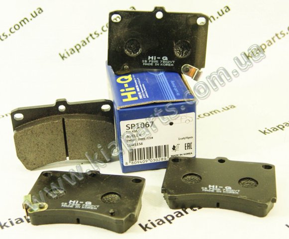 Передние тормозные колодки SP1067 SANGSIN