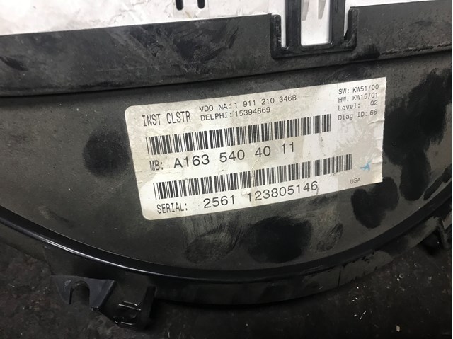 MERCEDES 1635404011 Приборная доска (щиток приборов) в наличии Харьков