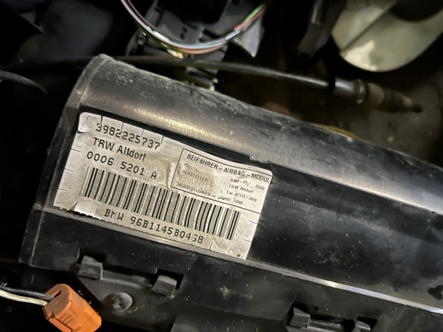 BMW 3982316275 Подушка безопасности пассажира в наличии Харьков