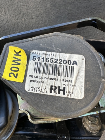 HYUNDAI 888201F200WK Ремень безопасности передний правый в наличии Хмельницкий