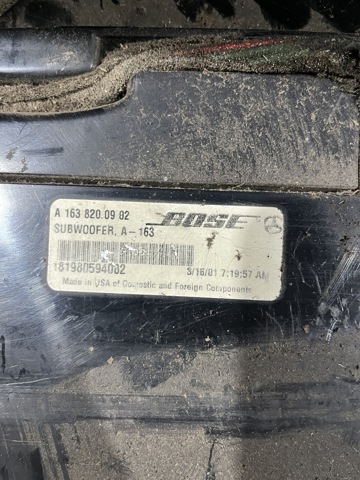 MERCEDES 1638200902 в наличии Харьков