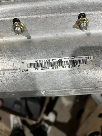 A1638600705 Подушка безопасности (AIRBAG) пассажирская купить Николаев