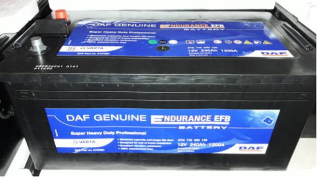 Акумулятор 12v/240ah daf efb