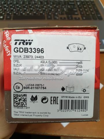 GDB3396 Передние тормозные колодки купить Кривой Рог