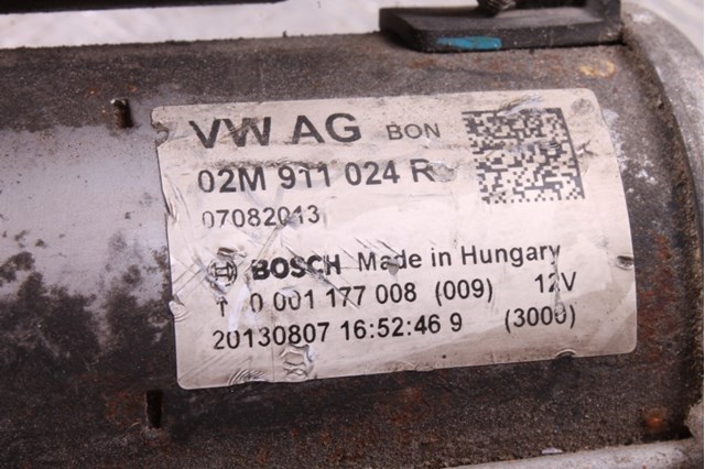 Стартер двигателя 02M911024R VAG
