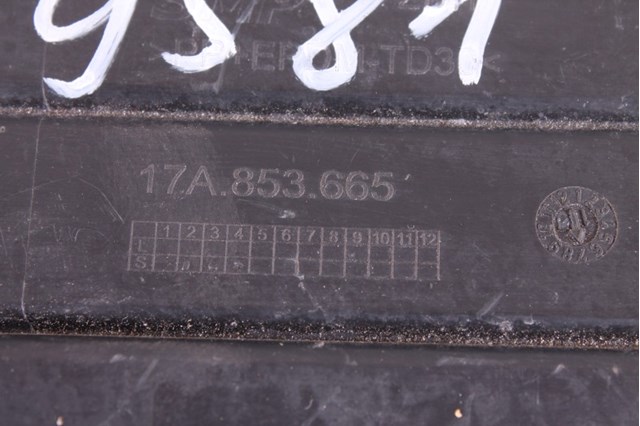 17A853665 VAG Заглушка (решетка) противотуманных фар бампера переднего левая купить в Чернигов