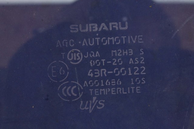 Стекло передней двери, левой 61011FJ011 SUBARU