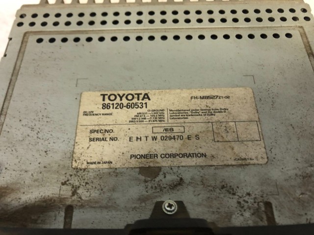8612060531 TOYOTA Магнитола купить в Днепр