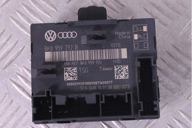 Блок комфорта передней двери 8K0959792B VAG
