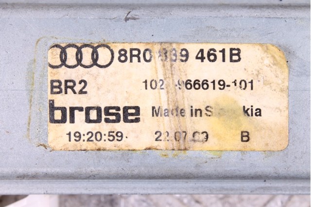 8R0839461B VAG Механизм стеклоподъемника двери задней левой купить в Одесса