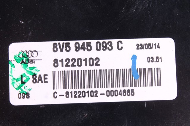 Фонарь задний левый, внутренний 8V5945093C VAG