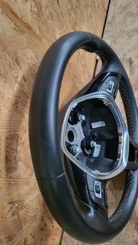 5NN419091BQCPU Руль голый VW Tiguan 18-21 кожа черный, без кнопок и накладок фото 2