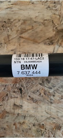 7637444 Полуось , задня права bmw фото 2