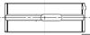 Вкладыши коленвала, коренные, комплект, 1-й ремонт (+0,25) Mercedes S