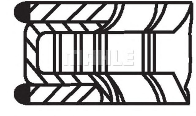 MAHLE 00406N0 Комплект поршневых колец на 1 цилиндр, стандарт в наличии Ужгород