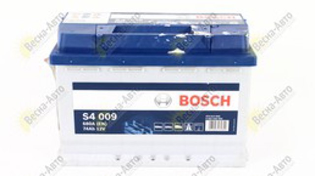 Аккумулятор, bosch s4 74ah/680a (l+, 278x175x190) 0 092 S40 090