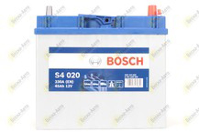 Аккумулятор, bosch s4 45ah/330a (r+, 238x129x227) (тонкі клеми) 0 092 S40 200