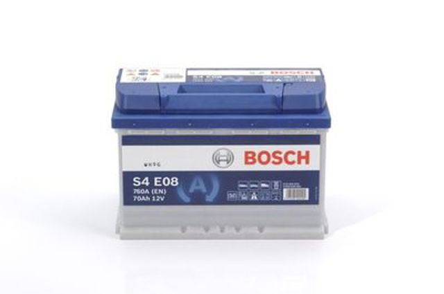 Аккумулятор, bosch s4 efb 70ah/760а (r+, 278x175x190) 0 092 S4E 081