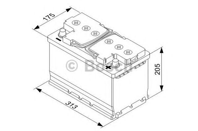 Акумулятор 0092T30320 BOSCH