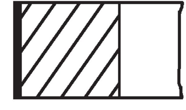 MAHLE 01158N2 Кольца поршневые на 1 цилиндр, 4-й ремонт (+1,00) в наличии Сумы