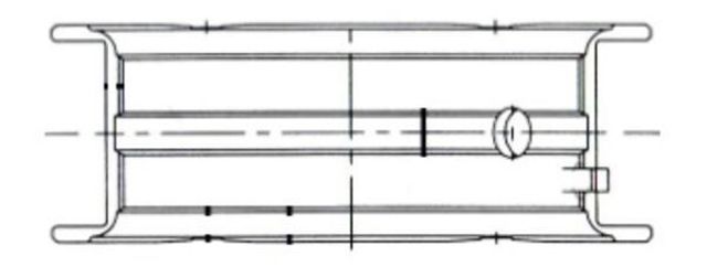 MAHLE 011HS19223025 Вкладыши коленвала коренные, комплект, 1-й ремонт (+0,25) в наличии Полтава