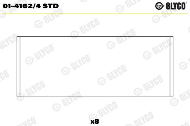 Подшипники скольжения 0141624STD GLYCO