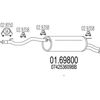 Глушитель выхлопных газов конечный 01.69800