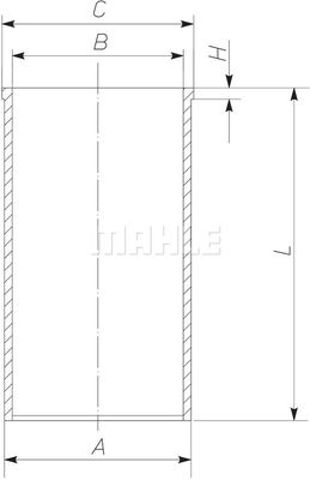 021WV3600 MAHLE Гильза поршневая купить в Харьков