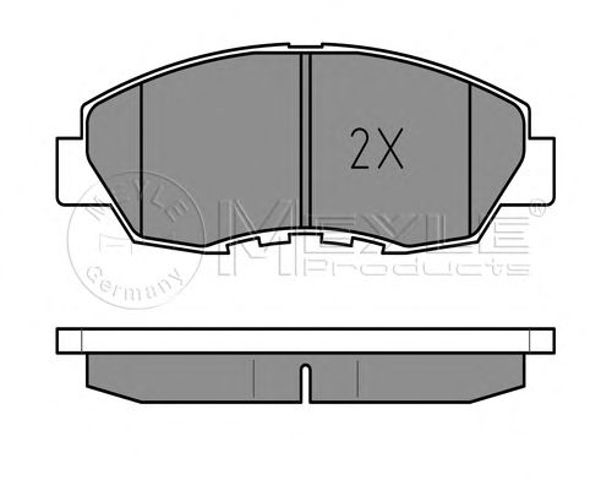 Комплект тормозных колодок, дисковый тормоз 0252149918W