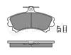 Колодки тормозные передние дисковые 0252192017 MEYLE