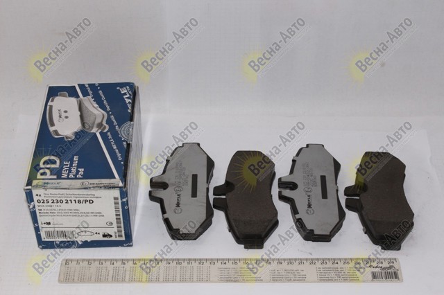 MEYLE 0252302118PD Колодки тормозные задние дисковые в наличии Житомир